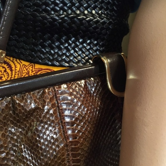 Vintage Snake Skin Clutch Purse - Picture 6 of 15